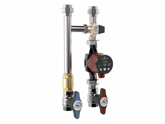 Насосная группа из нержавеющей стали NGSS-25CTS с термостатическим ...